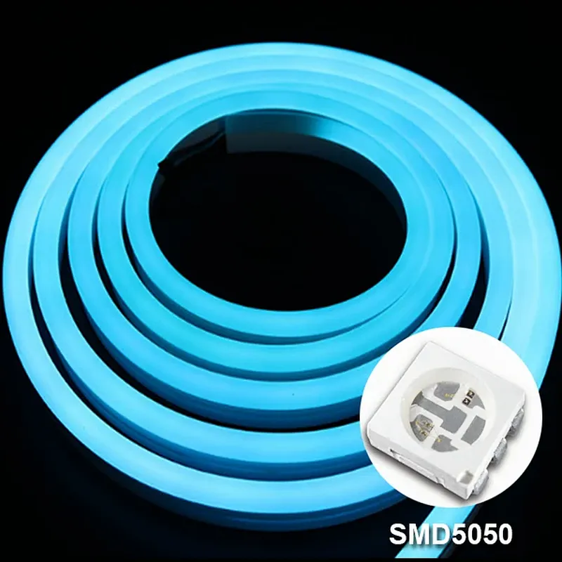 DC12V IP67 SMD5050 WS2811 Smart Control RGB Color-Changing LED Neon Strip